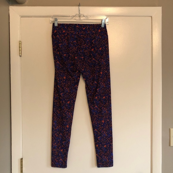 LuLaRoe leggings blue orange one size - Picture 9 of 11